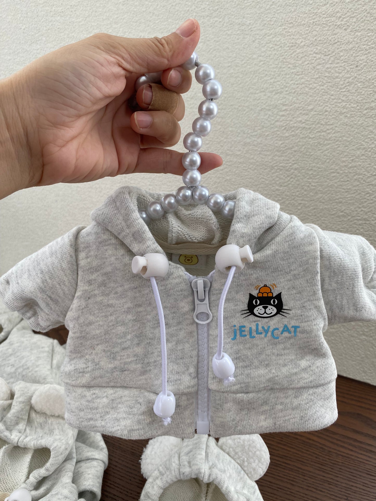 Handmade Bear & Pig Hoodie Jacket Set (Clothes Only, Plush Toy Not Included)