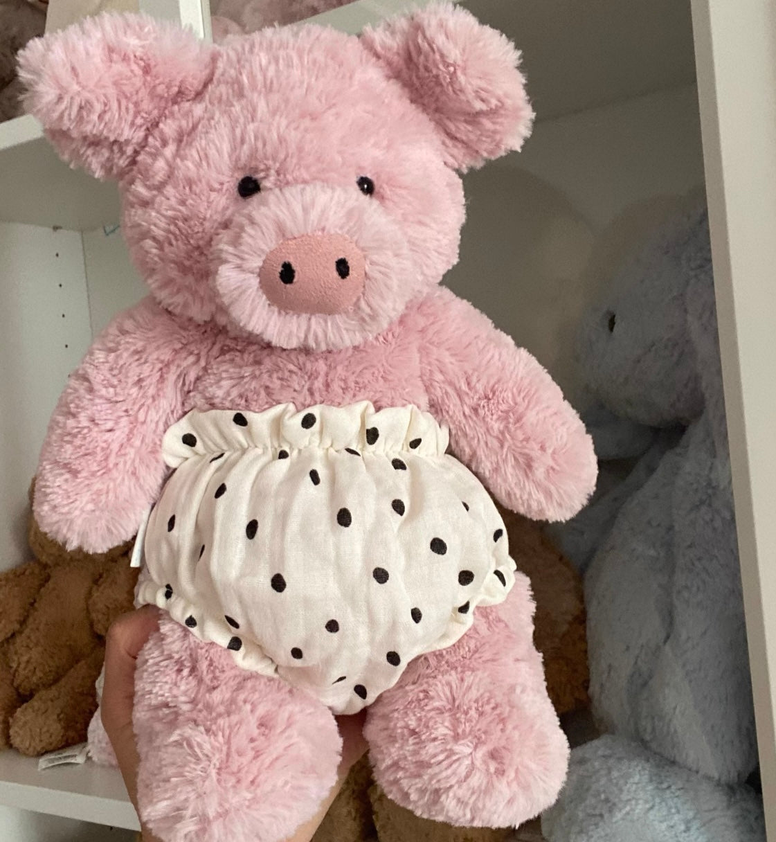Cute Bear & Pig Plush Underwear Bloomers – Handmade Shorts for Teddy Bear & Stuffed Animals (Clothes Only)