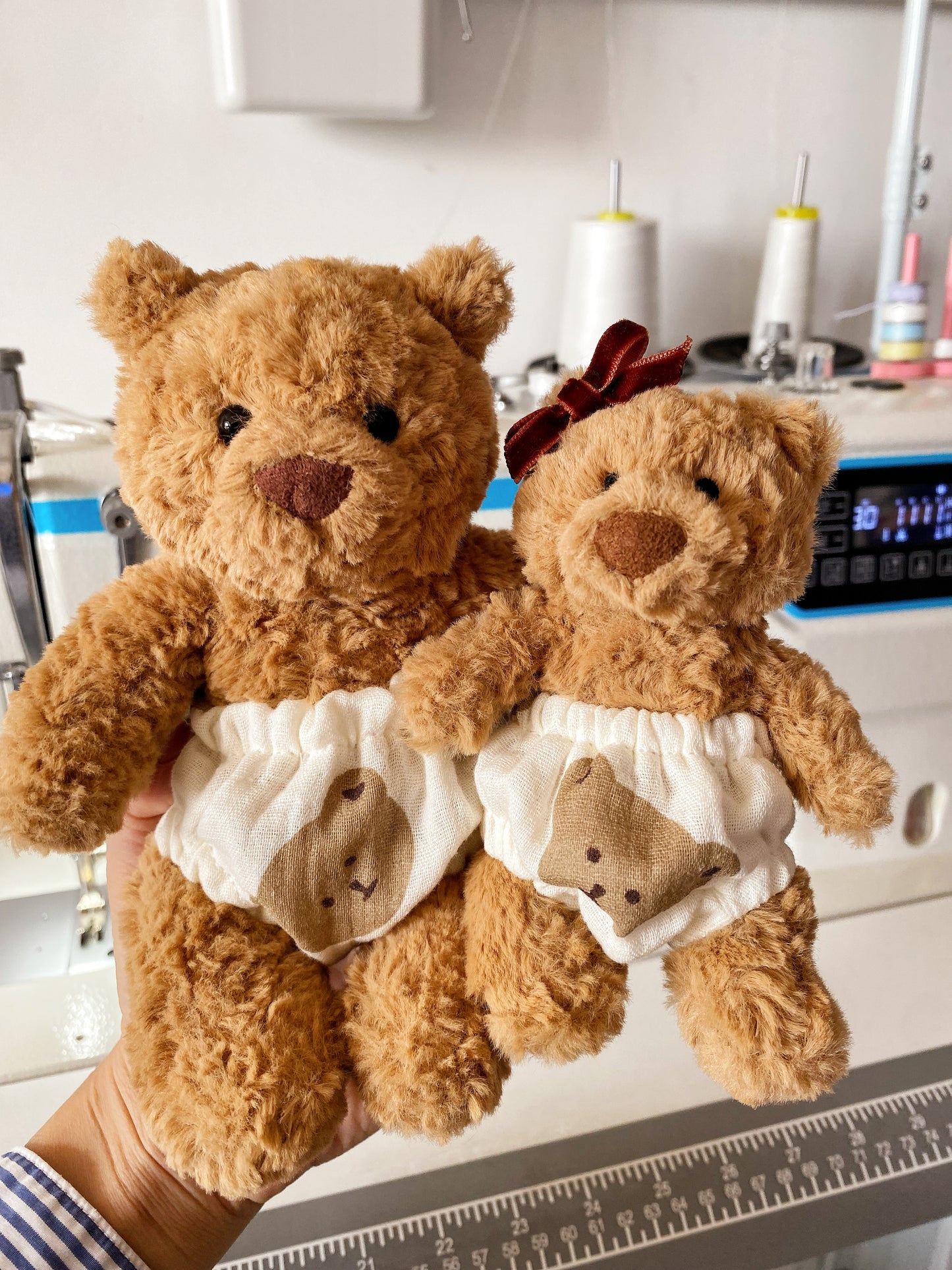Cute Bear & Pig Plush Underwear Bloomers – Handmade Shorts for Teddy Bear & Stuffed Animals (Clothes Only)