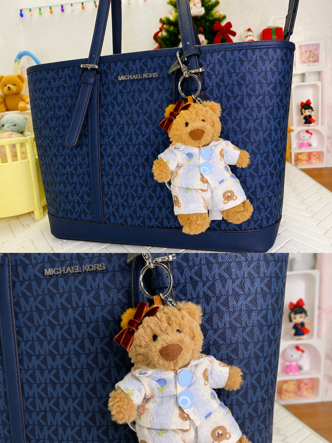 Handmade Cute Teddy Bear Pajama Set – Top & Shorts (Plush Toy Not Included)