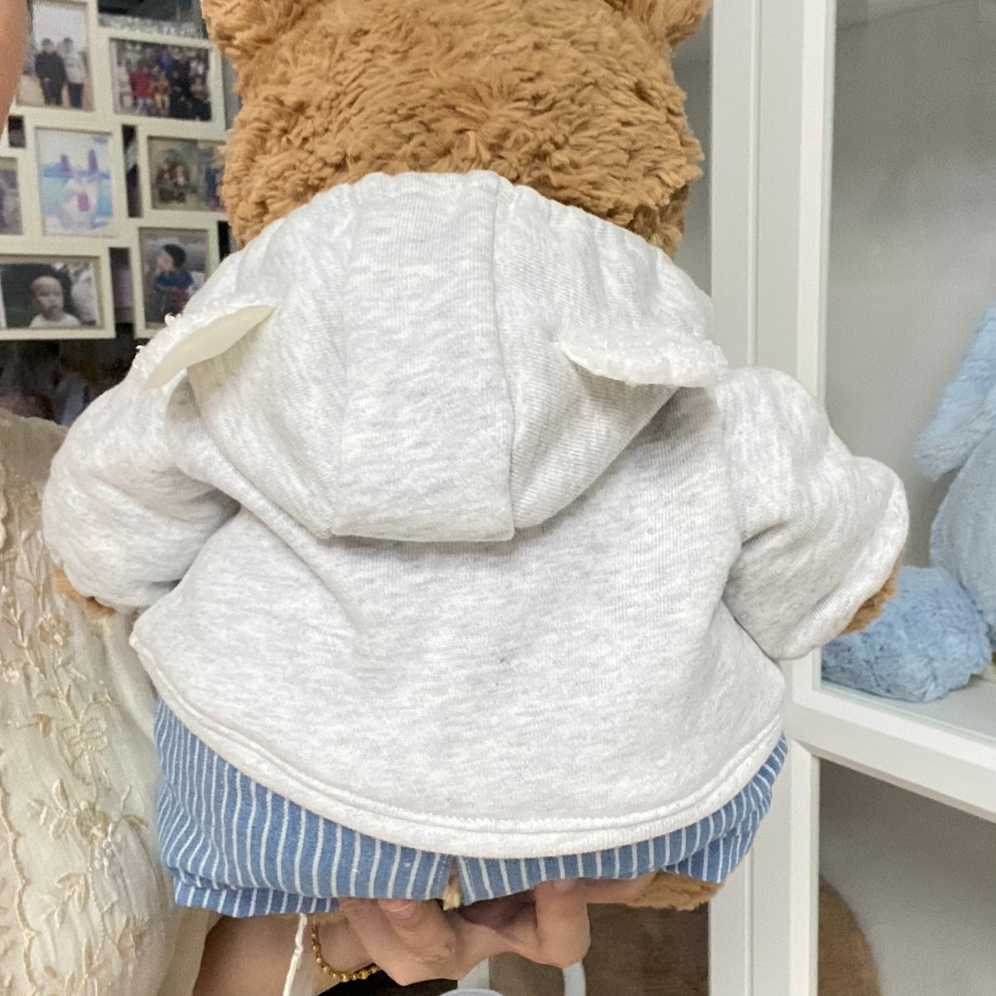 Handmade Bear & Pig Hoodie Jacket Set (Clothes Only, Plush Toy Not Included)